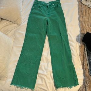 Green jeans